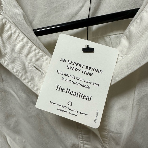 White Burberry short sleeve button down - Picture 5 of 5